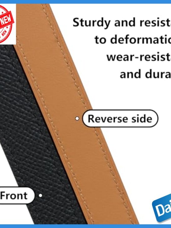 Skinny Leather Belt Adjustable Turn Lock Buckle Medium Width main image 7